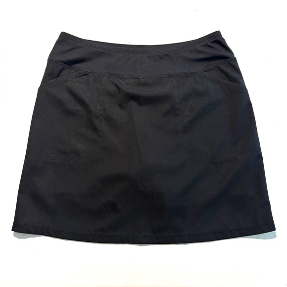 Cypress Club Athletic Skort Black Pockets Built in Shorts Elastic Waist Womens M - Picture 1 of 9